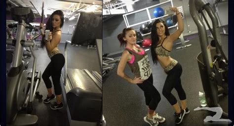Two Babes Wearing Yoga Pants At The Gym