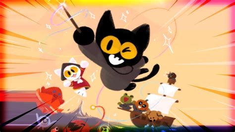 magic cat academy  walkthrough google doodle halloween game youtube