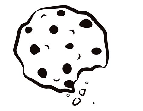 chocolate chip cookies coloring pages    clipartmag