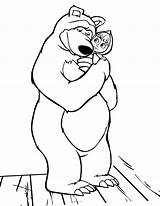 Bear Masha Coloring Pages Discover Kids sketch template