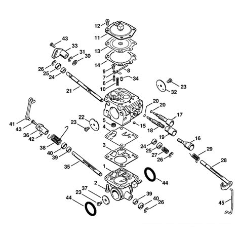 stihl ts  disc cutter ts  parts diagram carburetor hs