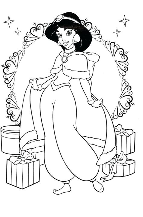 coloring pages princess jasmine coloring pages