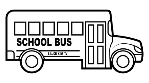 children   bus coloring pages learny kids