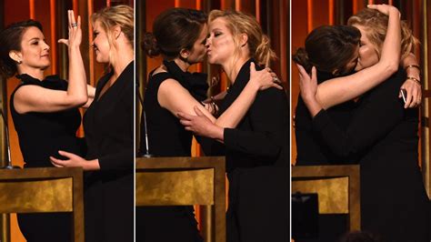 Amy Schumer And Tina Fey Shared A “very Awkward Staged Lesbian Kiss