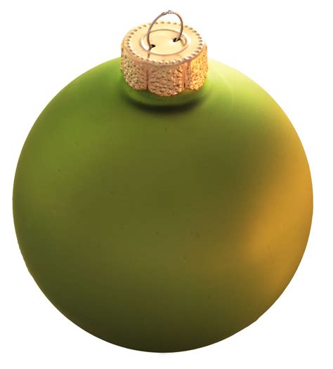 christmas decorations  light green ball ornament matte finish