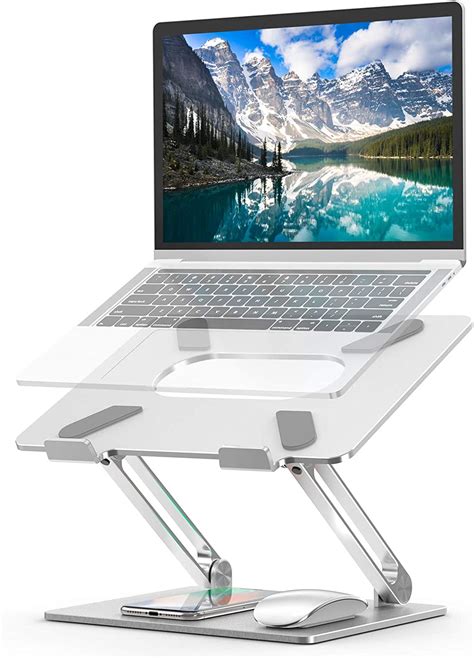 amazoncom laptop stand ergonomic adjustable notebook stand aluminum