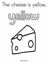Coloring Yellow Cheese Favorites Login Add Twistynoodle sketch template