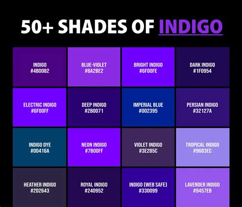 shades  indigo color names hex rgb cmyk codes creativebooster