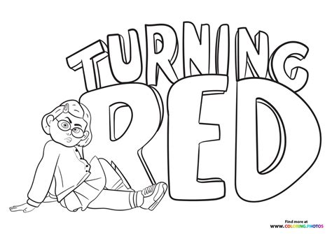 turning red coloring pages printable printable word searches