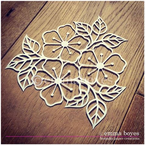 items similar  printable  paper cutting template flowers