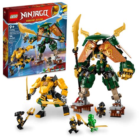 lego ninjago lloyd  arins ninja team mechs  building toy set