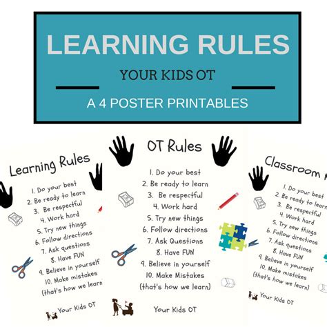 learning rules  kids ot