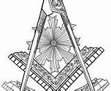Masonic Freemasonry sketch template