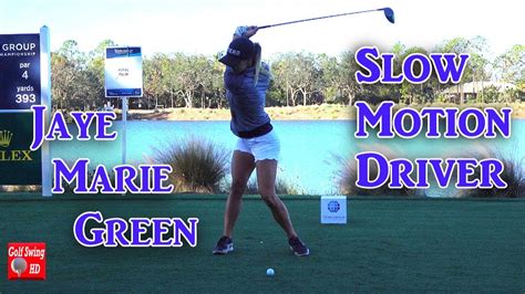 jaye marie green 120fps face on driver slow motion golf swing 1080 hd youtube