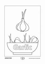 Garlic Printables sketch template