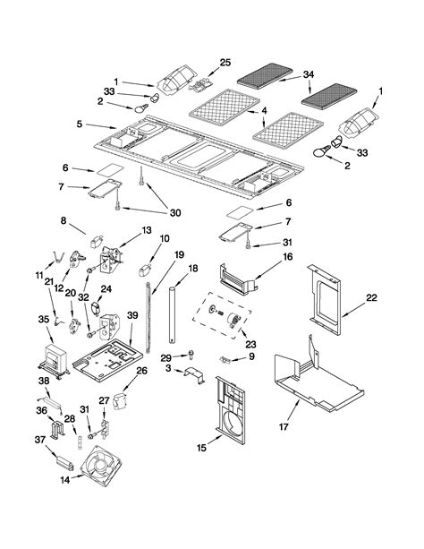 interior  ventilation parts diagram parts list  model khmssss kitchenaid parts
