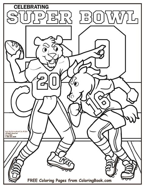 brilliant image  super bowl coloring pages  vicomsinfo