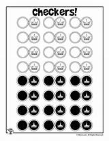 Printable Checkers Games Printables School Pieces Old Woojr Set Board Kids Activities Woo Chess Print sketch template