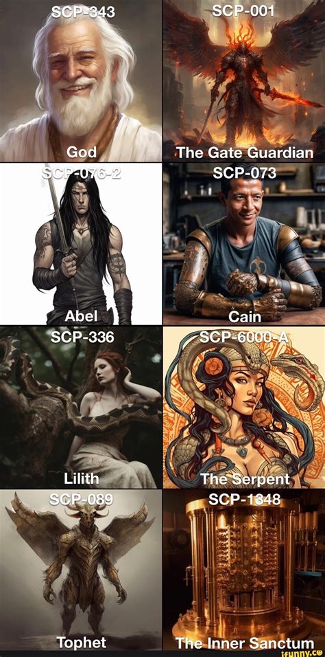scp   god  gate guardian sc abel cain scp  scp   lilith  serpent scp