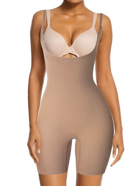 comfree women waist trainer corset bodysuit butt lifter tummy control shapewear underwear post