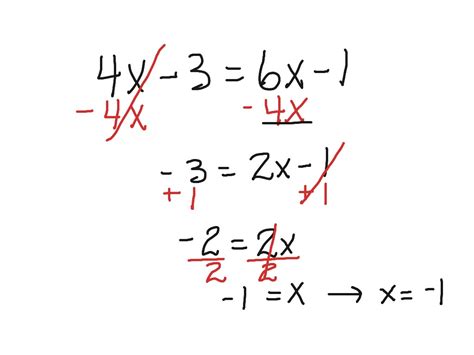 solving  linear equation math linear equations showme