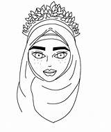 Colouring Islamic Muslim Drawings sketch template