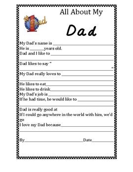fathers day fill   blank printable  goimages today