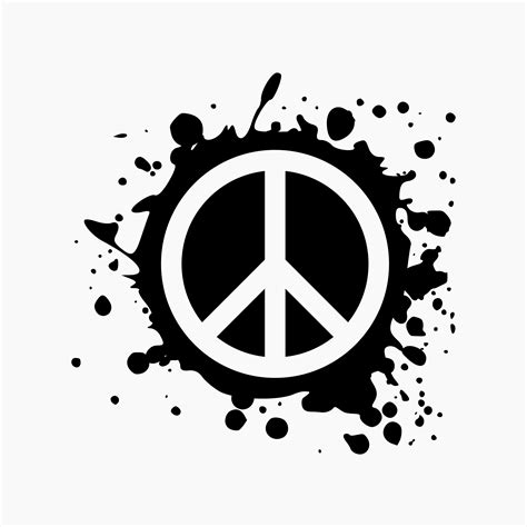 peace sign splat ink svg png eps dxf cut files etsy uk