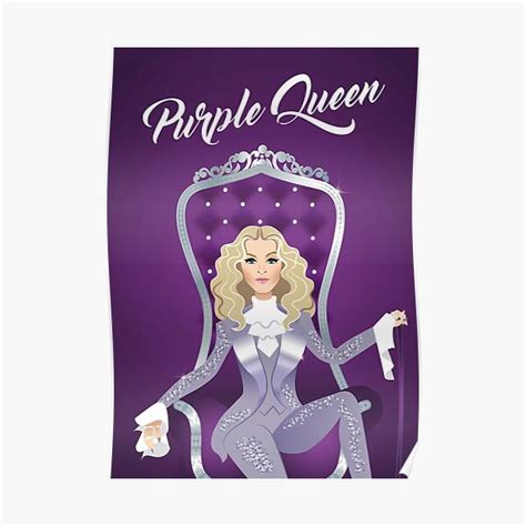 purple queen poster  alemogolloart redbubble