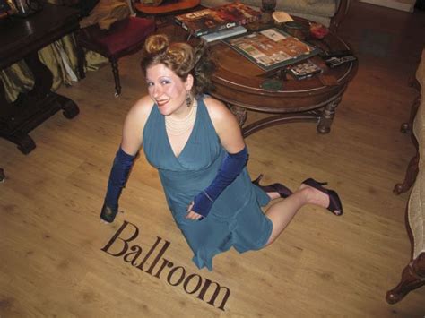 Mrs Peacock Posing In The Ballroom Britta Blvd