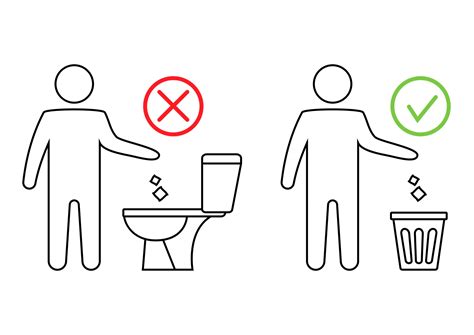 litter   toilet toilet  trash keeping  clean    flush paper