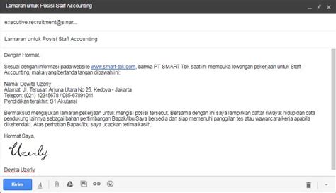 contoh surat email formal  xxx hot girl