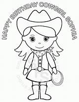 Cowgirl Birthday Pigtails Cowgirls Cowboys Country sketch template