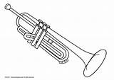 Coloring Trumpet Trompeta Pages Dibujo Una Printable Music Grande Worksheets Instrumentos Colorear Musical Edupics Visitar Visit Instrument Musicales Choose Board sketch template