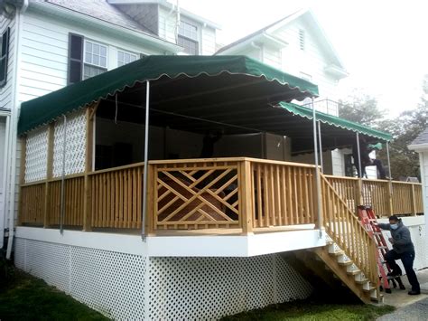 deck patio porch awning gallery  hoffman awning