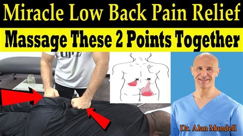 Miracle Massage Technique For Low Back Pain Buttocks