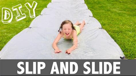 How To Make Your Own Backyard Slip And Slide Youtube