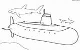 Coloring Submarine Pages Print Color Kids sketch template