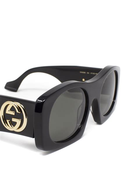Sunglasses Gucci Black Sunglasses With Moulded Temples Gg0628s002