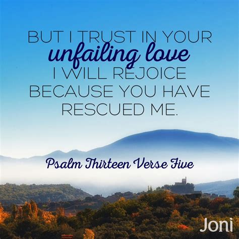 trust   unfailing love   rejoice    rescued  psalm