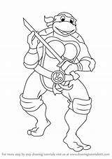Ninja Leonardo Turtles Michelangelo Drawingtutorials101 Getdrawings sketch template