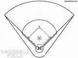 Baseball Field Coloring Pages Print Colorings sketch template