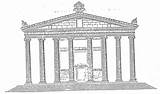 Tempio Artemide Magnesia Templi Meandro Greci Zeus Dimensioni sketch template