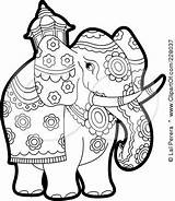 Elephant Coloring Outline Indian Colouring Pages Sheets India Clip Drawing Kids Adult Clipart Crafts Color Cartoon Google Clipartof Sleeping Search sketch template