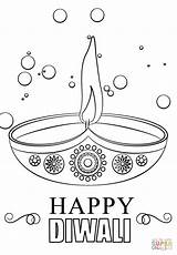 Diwali Happy Coloring Diya Candle Drawing Pages Colouring Kids Printable Sketches Craft Festival Sheet Greetings Worksheets Template Supercoloring Draw Light sketch template