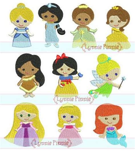 mini princess design set  filled minis   sizes  etsy