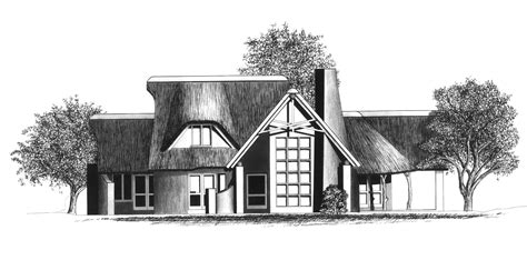 thatched house plans  architect karter margub  associates