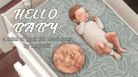 sierra  simmers cc finds maytaiii  baby  mini cc pack