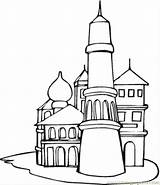 Coloring Russia Pages Russian Kremlin Hundertwasser Cathedral Clipart Printable Color Kids Architechture Coloringpages101 Moscow Ausmalbilder Architecture Popular Flag Malvorlagen Getdrawings sketch template