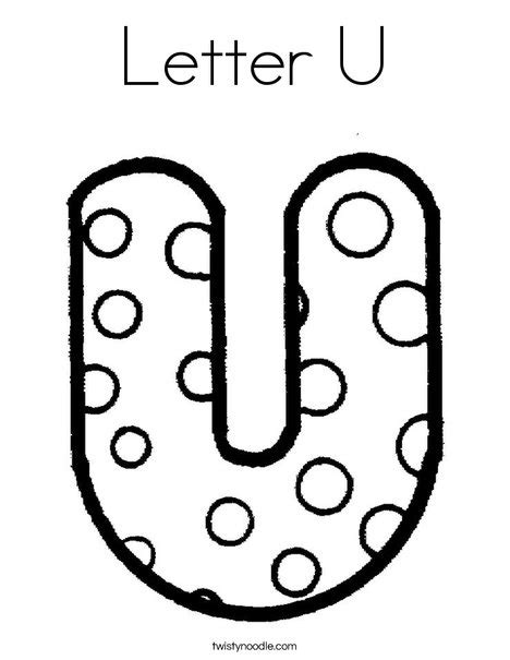 letter  coloring page twisty noodle